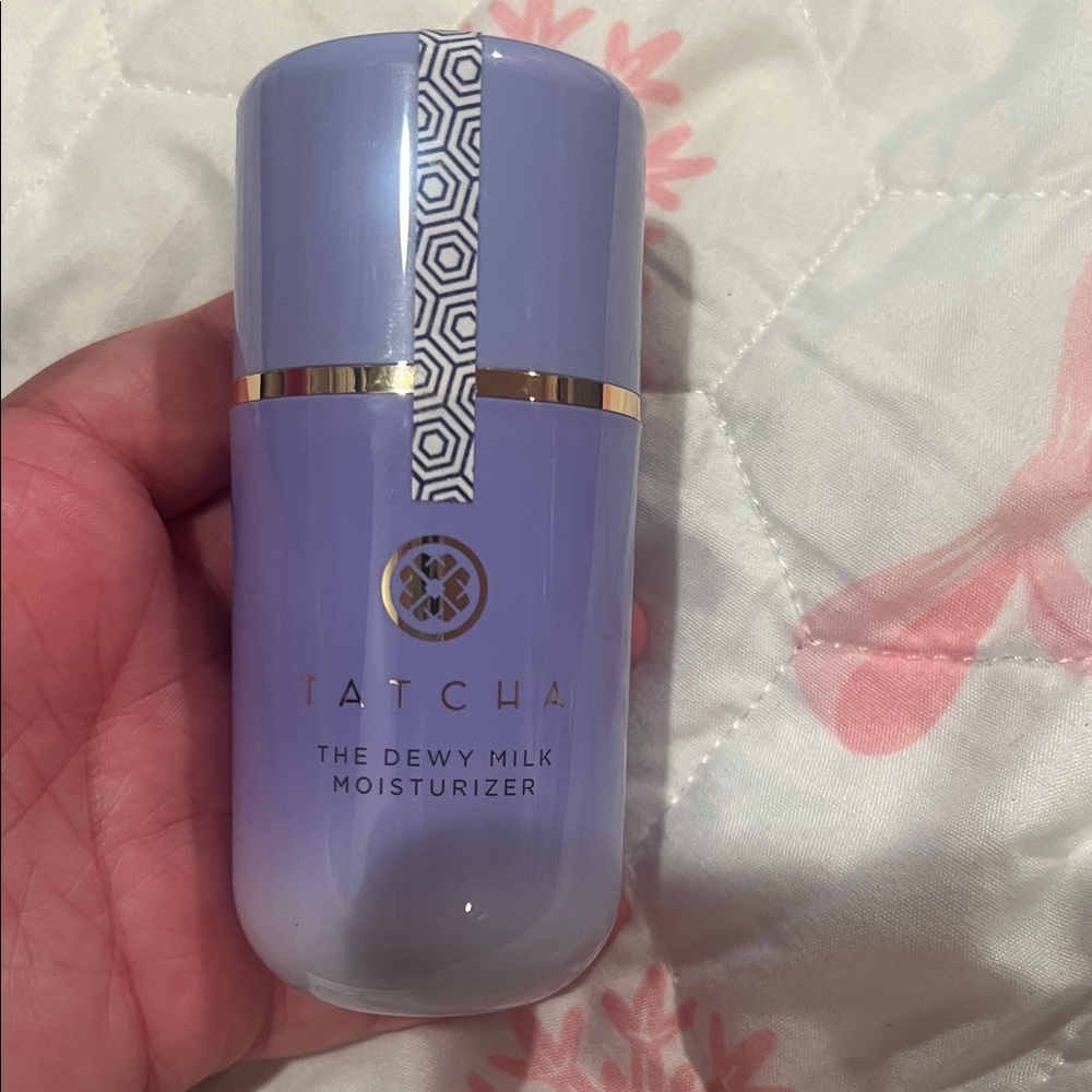 Tatcha Dewy Milk Moisturizer - Lavender with Gold Accents